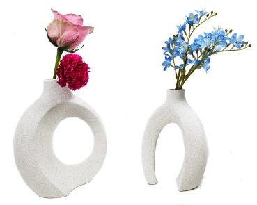 2-teiliges Vasen Set Blumenvase Dekovase Vase Romantik Design